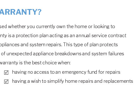 home warranty klamath